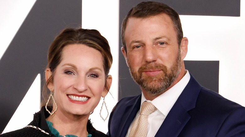 Christie Mullin and Markwayne Mullin attend the world premiere of "Melania" in Washington, DC (2026)