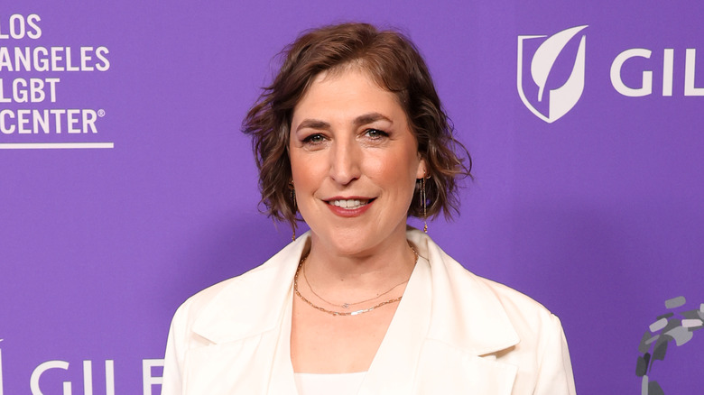 Mayime Bialik smiling in 2023