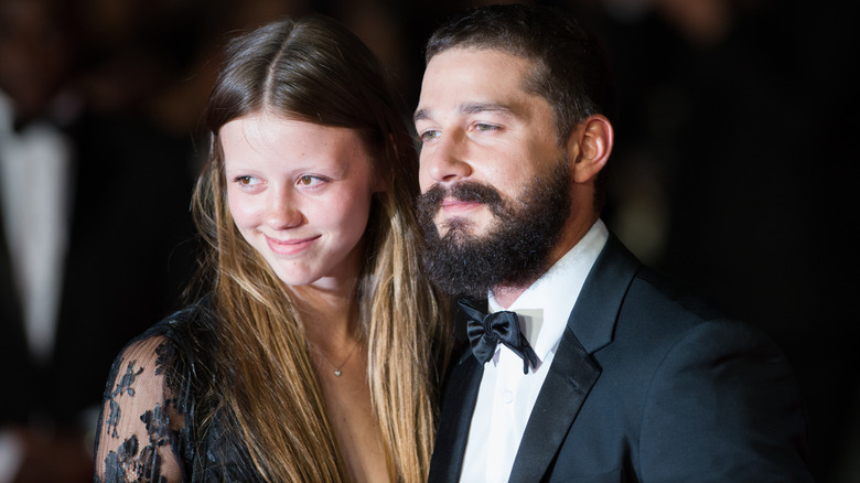 Mia Goth and Shia LaBeouf at the 2014 BFI London Film Festival