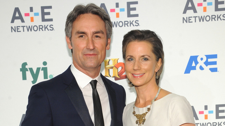 Mike Wolfe and Jodi Faeth at the 2015 A+E Networks Upfronts in April 2015 in New York City