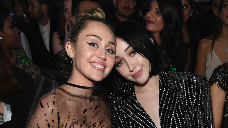 Miley and Noah Cyrus smiling