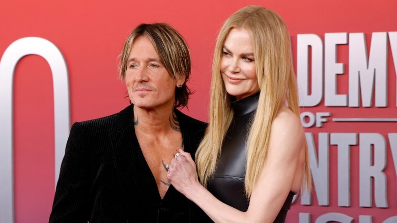 Keith Urban and Nicole Kidman attend the 2025 Academy of Country Music Awards in Frisco, TX