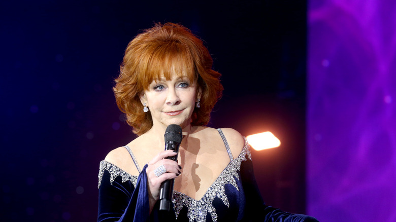 Reba McEntire performing in 2022