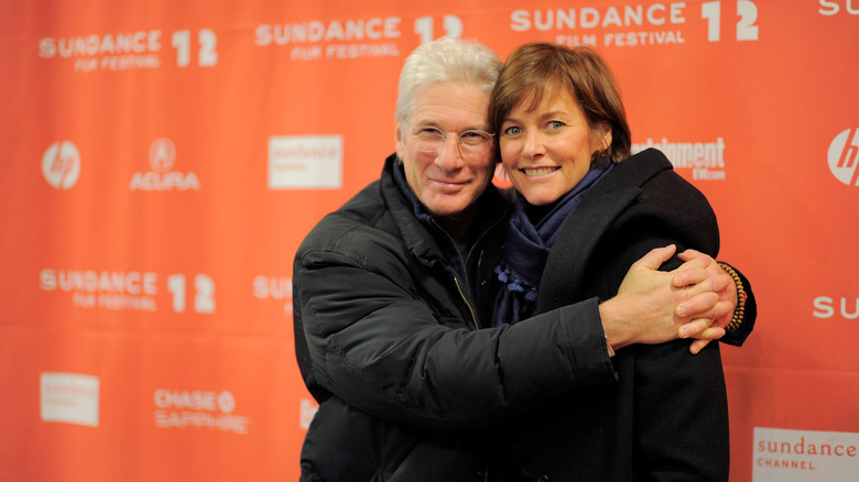 Richard Gere and Carey Lowell at the "Arbitrage" premiere at Sundance