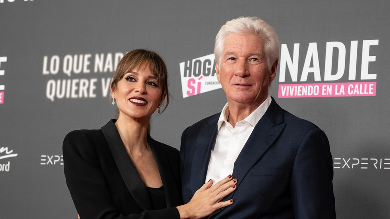 Richard Gere and Alejandra Gere at the "Lo Que Nadie Quiere Ver" premiere