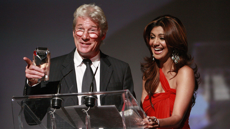 Richard Gere and Shilpa Shetty at the OneXOne Gala in 2007
