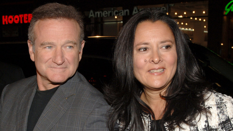 Robin Williams with Marsha Garces Williams