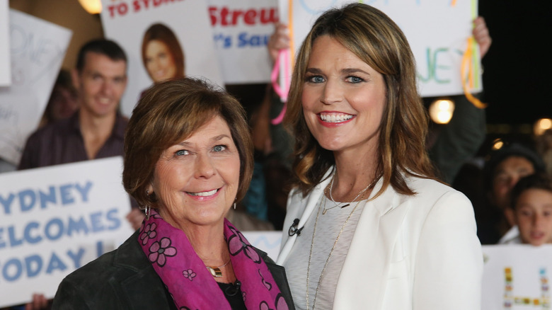 Nancy Guthrie and Savannah Guthrie posing together in Sydney