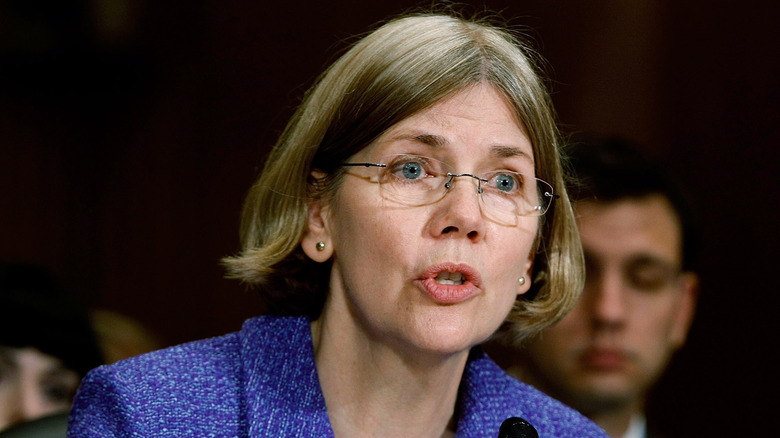 Elizabeth Warren testifies about TARP in the United States Capitol