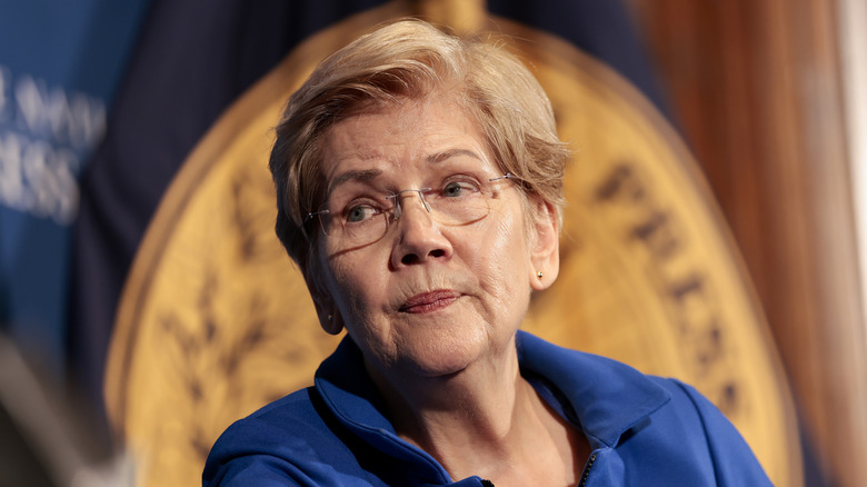 Sen. Elizabeth Warren at the National Press Building in January 2026