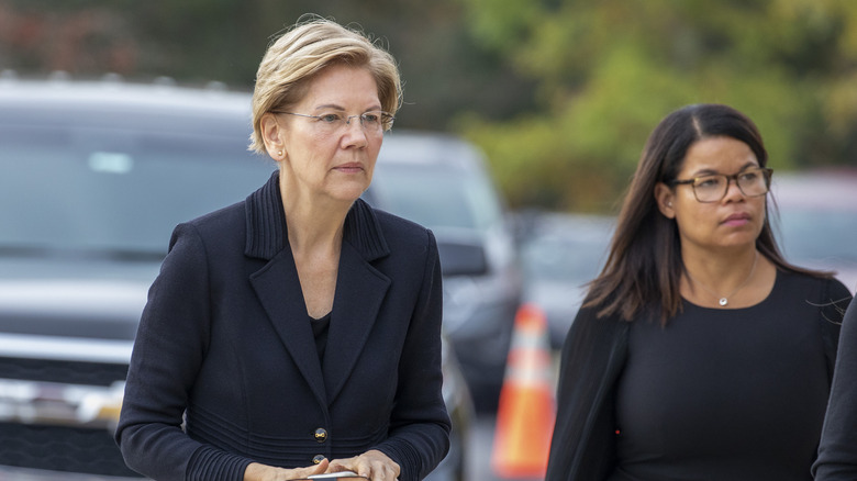 Elizabeth Warren at the funeral of Rep. Elijah Cummings on October 25, 2019