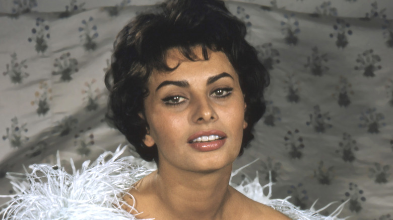 Sophia Loren posing
