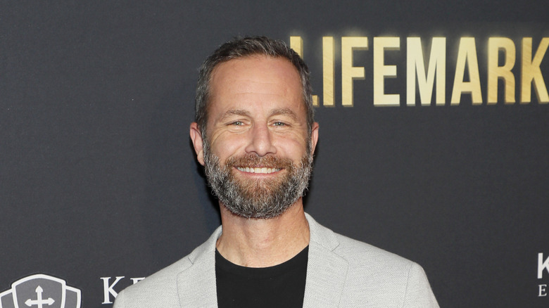 Kirk Cameron posing at the premiere of LIFEMARK