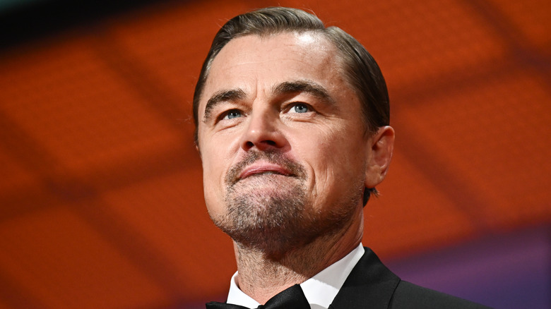 Leonardo DiCaprio posing at the Cannes Film Festival