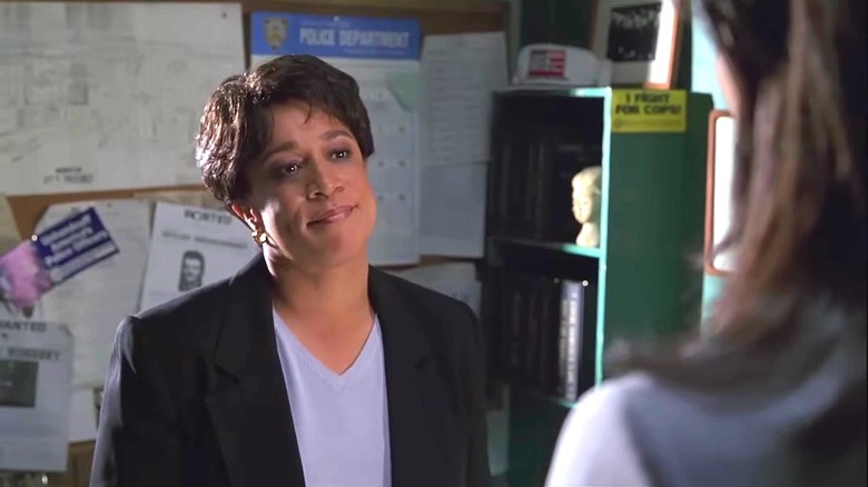S. Epatha Merkerson as Lt. Anita Van Buren on "Law & Order," standing in her office