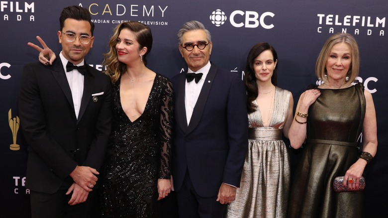The cast of "Schitt's Creek" at the 2018 Canadian Screen Awards