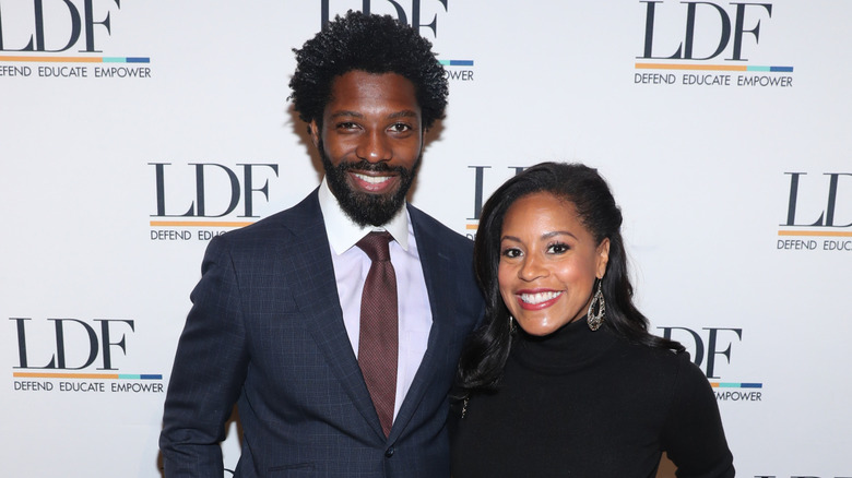 Uche Ojeh and Sheinelle jones at the NAACP's 2019 National Equal Justice Awards Dinner
