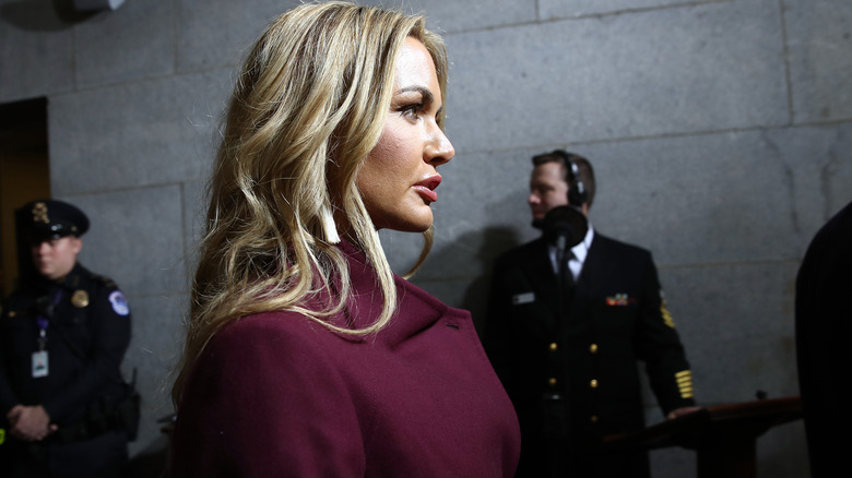 Vanessa Trump looking straight ahead