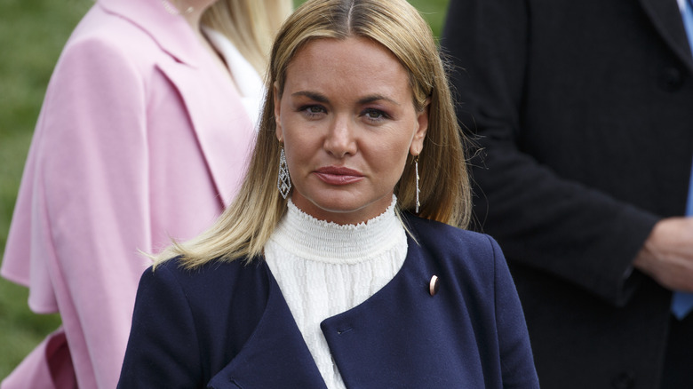 Vanessa Trump looking serious