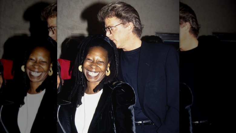 Whoopi Goldberg and Ted Danson at the 1993 premiere of "Made in America"