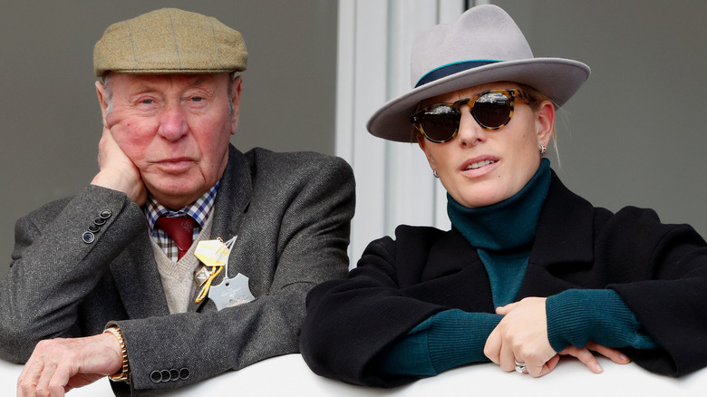 Zara Tindall and Trevor Hemmings posing