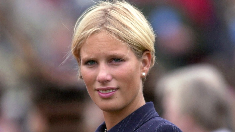 Teenage Zara Tindall smiling 