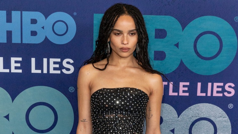 Zoë Kravitz striking a pose at the "Big Little Lies" premiere in 2019