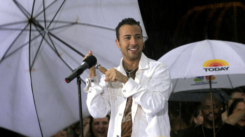 Howie D in white jacket at a Today event