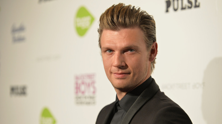 Nick Carter in black formals