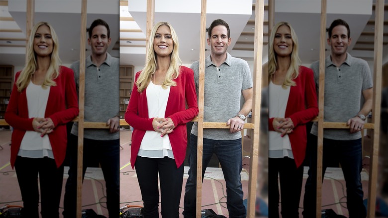 Christina Haack and Tarek El Moussa smiling