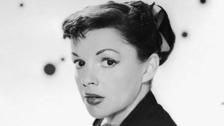 Black and white photo of Judy Garland
