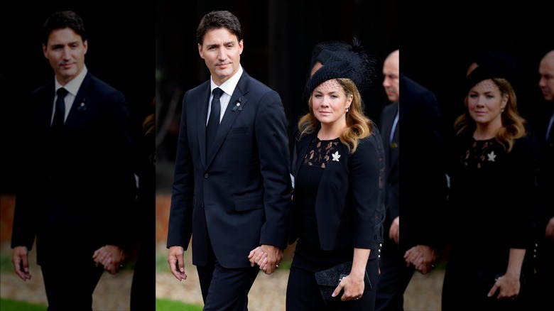 Justin, Sophie Trudeau Queen's funeral