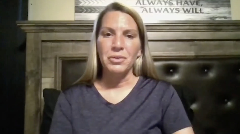 Amanda Brumfield speaks in a 2021 video
