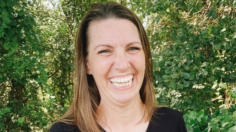 Amanda Brumfield smiling after her release from prison