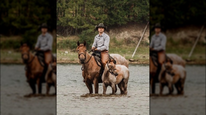 Wesley Chapman on a horse