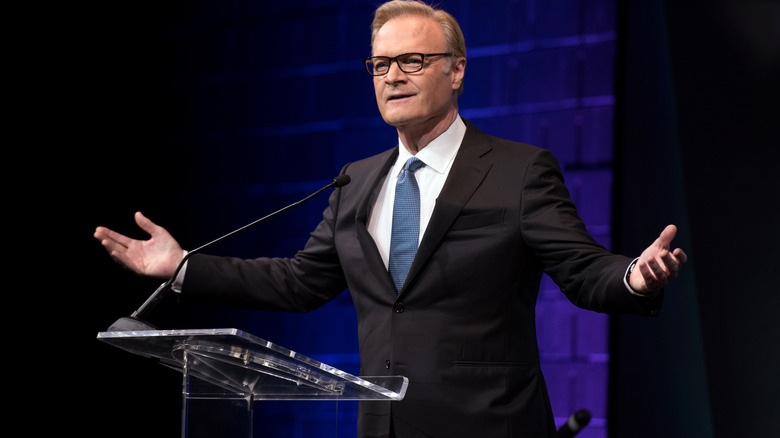 Lawrence O'Donnell making a speech