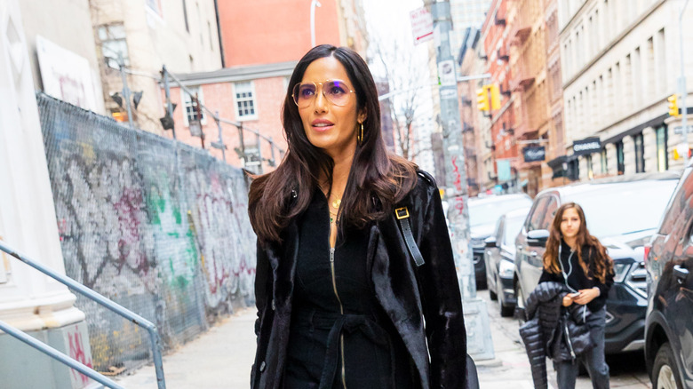 Padma Lakshmi walking in NYC