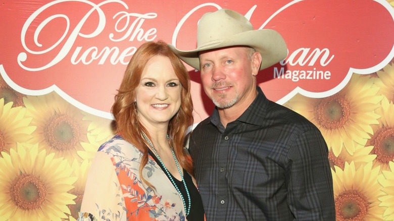 Ree Drummond smiling with her husband Ladd Drummond