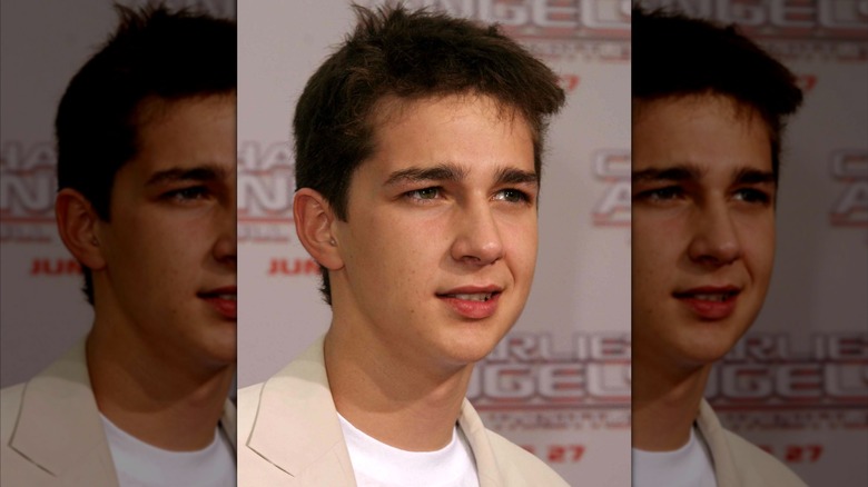 A teenage Shia LaBeouf attends the premiere of "Charlie's Angels: Full Throttle" in 2003