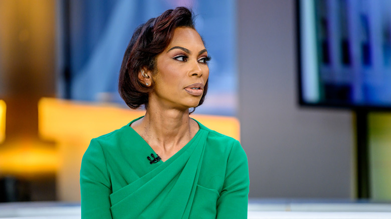 Harris Faulkner on the set of "Outnumbered"