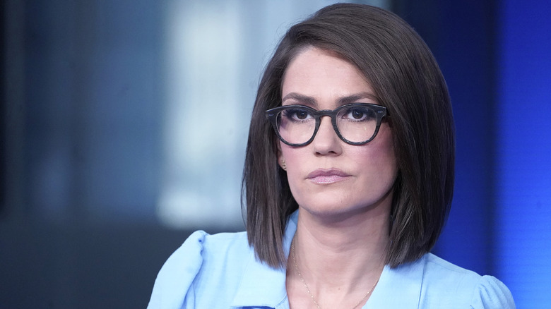 Jessica Tarlov on the set of "The Five"