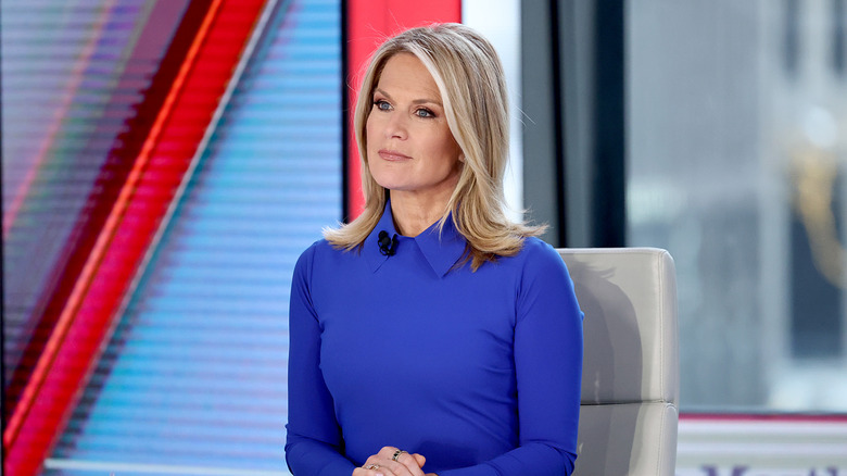 Martha MacCallum on the set of "The Story with Martha MacCallum"
