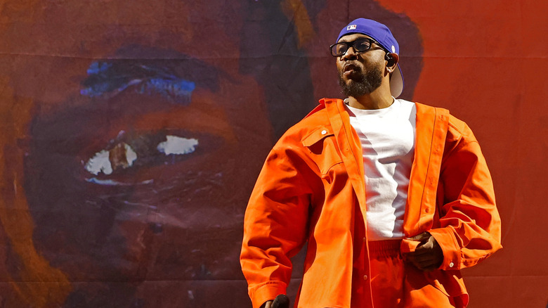 Kendrick Lamar performing at 2023 Governors Ball