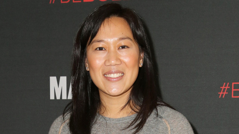 Priscilla Chan smiling at the Makers conference in 2017