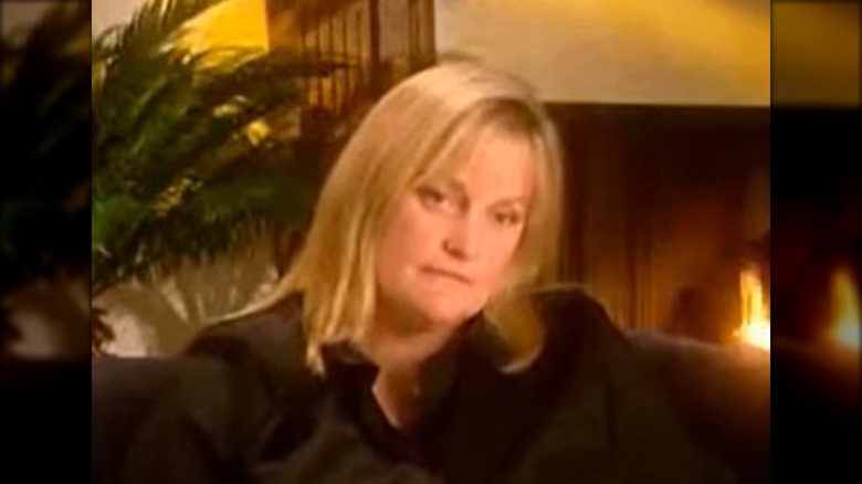Debbie Rowe (wearing black) being interviewed about Michael Jackson
