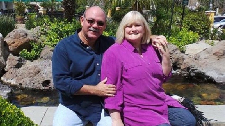 Marc Schaffel and Debbie Rowe sitting together in 2014