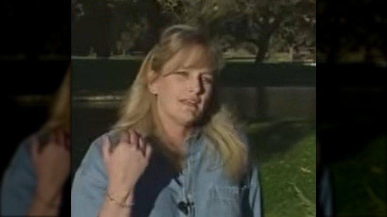 Debbie Rowe being interviewed in the late 1990s