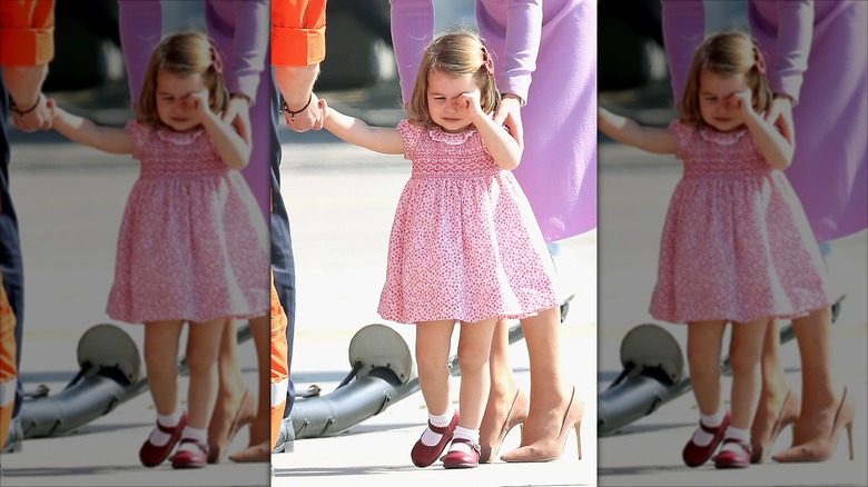 Princess Charlotte having a tantrum