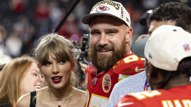 Travis Kelce and Taylor Swift together