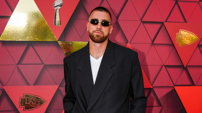 Travis Kelce on the red carpet